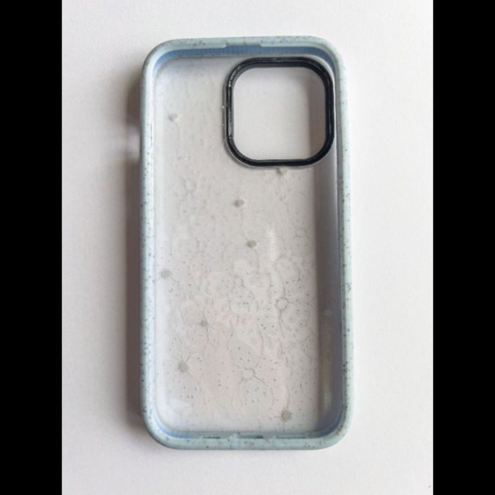 iPhone 13 Pro RECASETiFY Impact Case in Light Blue and White Floral (Misprinted)